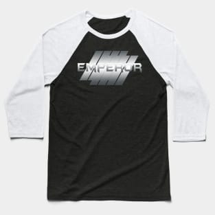 Metallic Illustration emperor Baseball T-Shirt